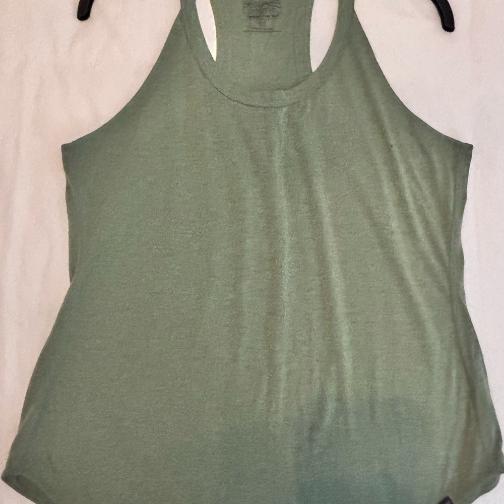 Patagonia Green Sleeveless Racerback Tank Top
